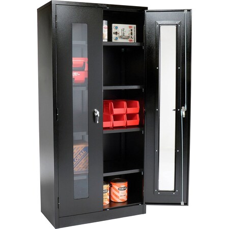 Global Industrial Industrial Storage Cabinet, 78 in H, 36 in W, Black 237620BK